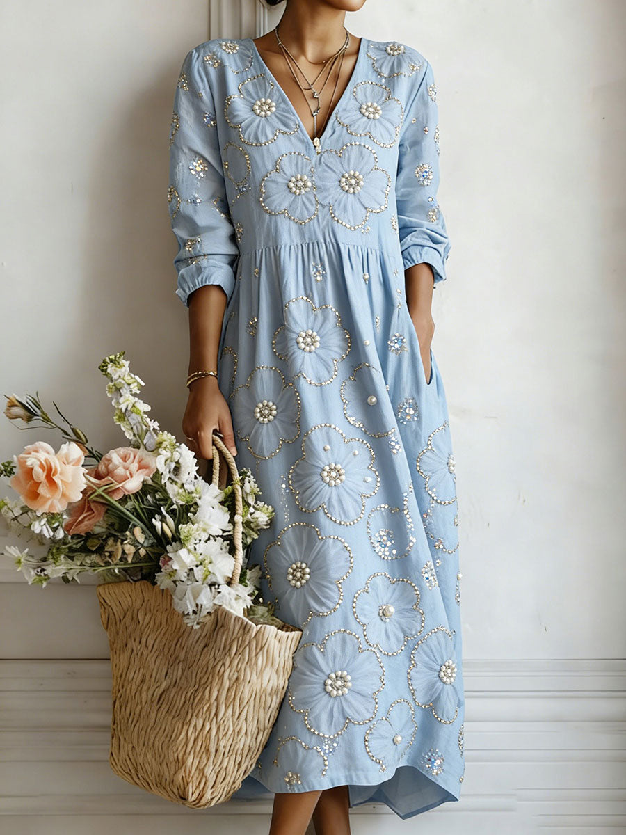Robe à imprimé floral pour femmes