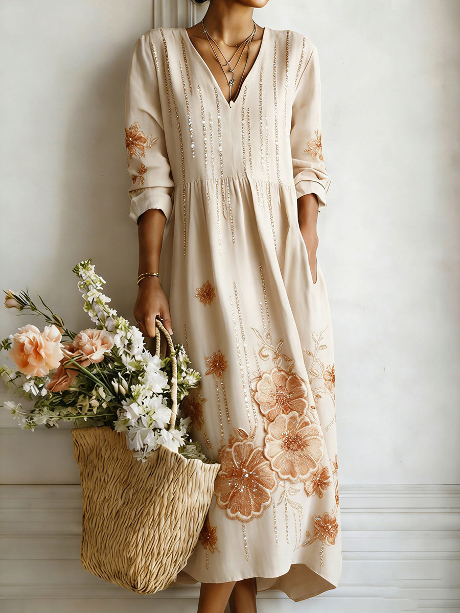 Robe à imprimé floral pour femmes