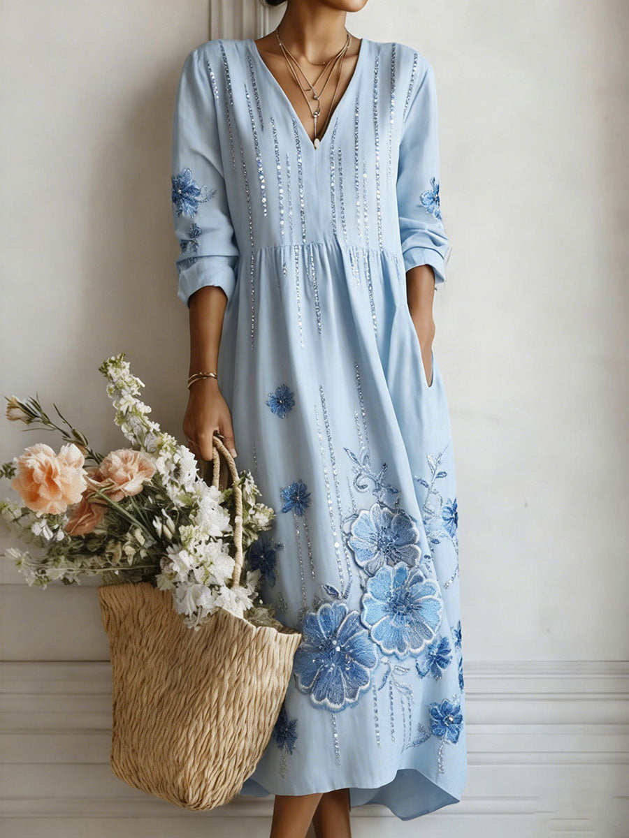 Robe à imprimé floral pour femmes
