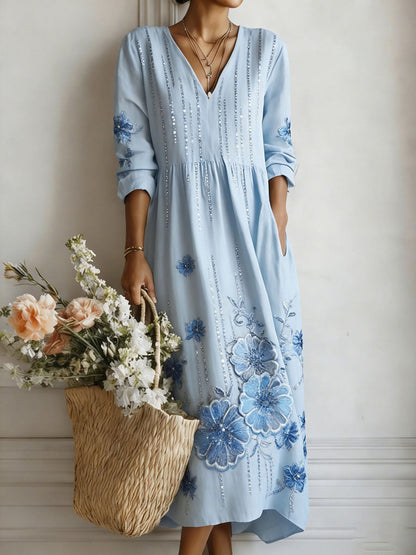 Robe à imprimé floral pour femmes