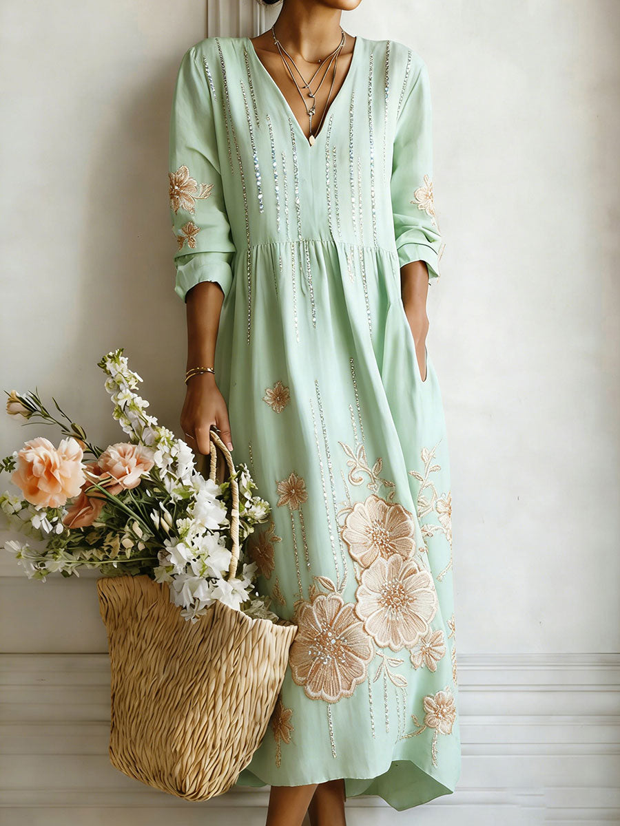 Robe à imprimé floral pour femmes
