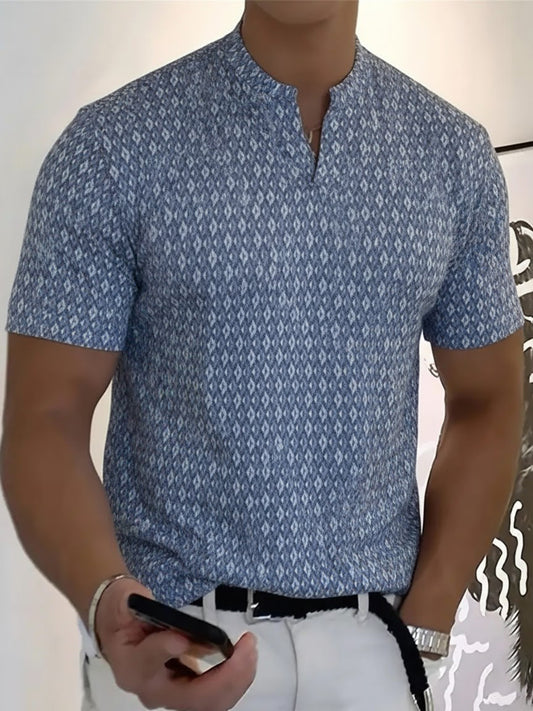 T-shirt à col en V Business pour hommes