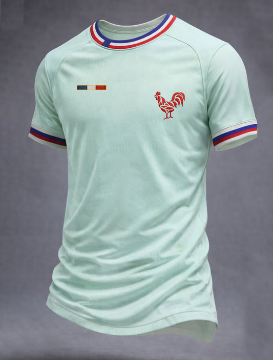 Maillot décontracté rétro à imprimé rugby français