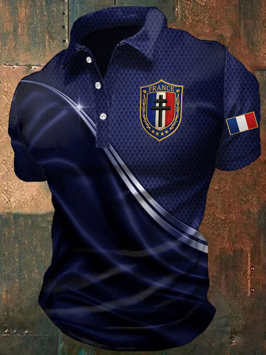 Chemise imprimée France pour hommes