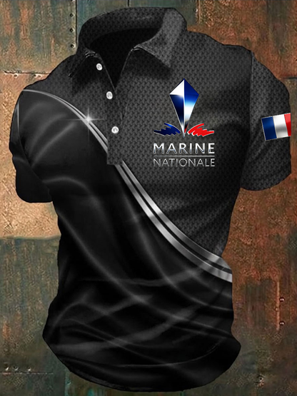 Chemise Marine Nationale Homme