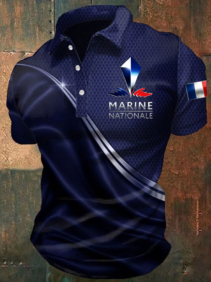 Chemise Marine Nationale Homme