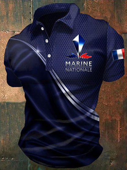 Chemise Marine Nationale Homme