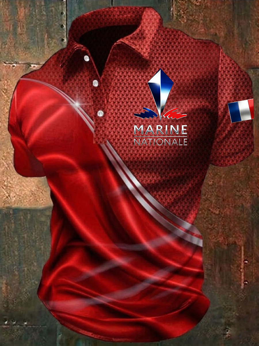 Chemise Marine Nationale Homme
