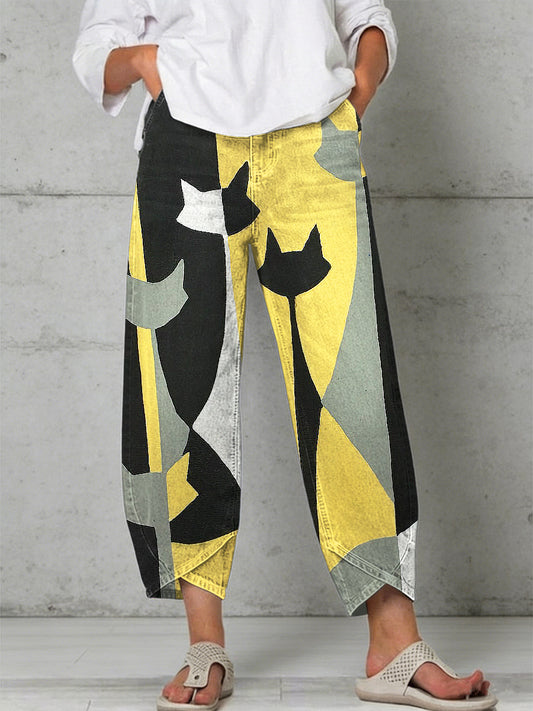 Pantalon pour femme à imprimé animalier