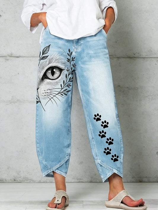 Pantalon pour femme à imprimé animalier