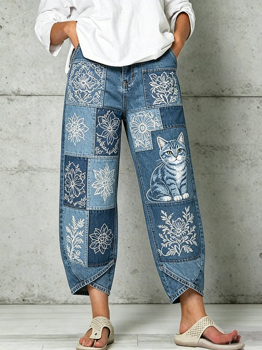 Pantalon pour femme à imprimé animalier