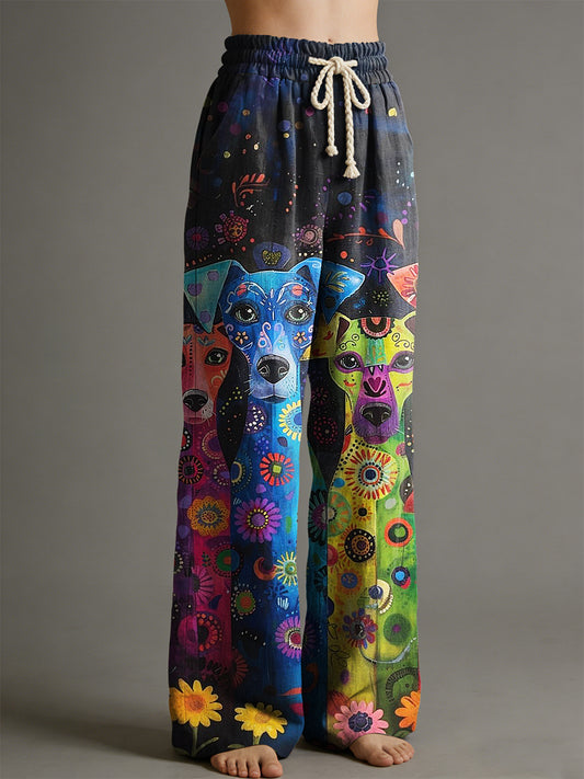 Pantalon pour femme à imprimé animalier