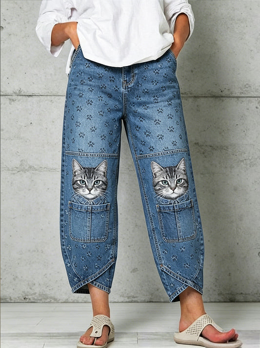 Pantalon pour femme à imprimé animalier