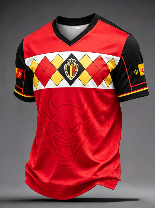 T-shirt Belguim Football Lover Les Diables Rouges pour homme