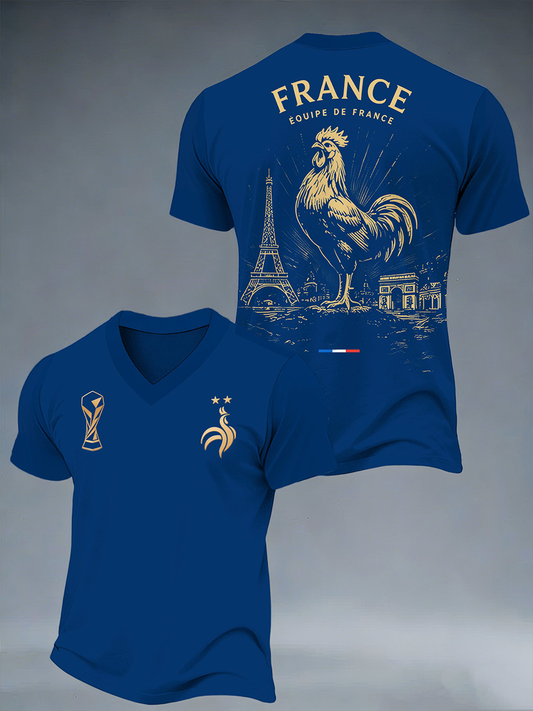 T-shirt manches courtes France Football pour hommes