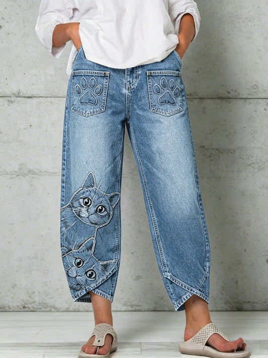 Pantalon pour femme à imprimé animalier