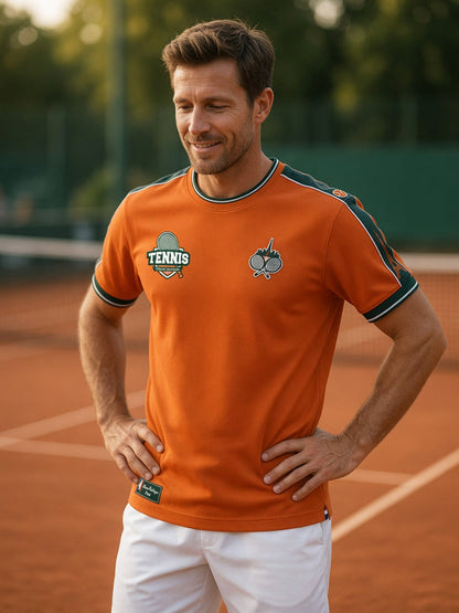 T-shirt décontracté rétro amateur de tennis français