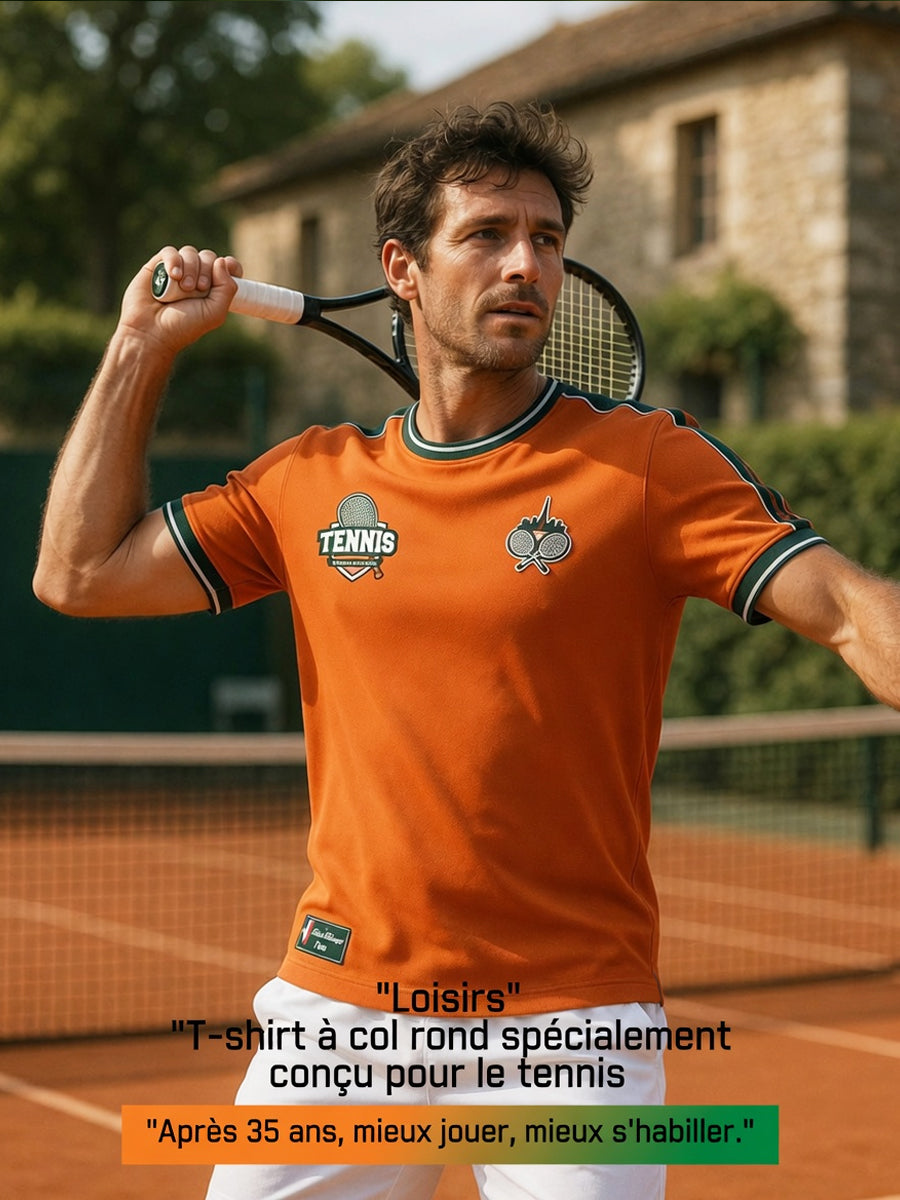 T-shirt décontracté rétro amateur de tennis français