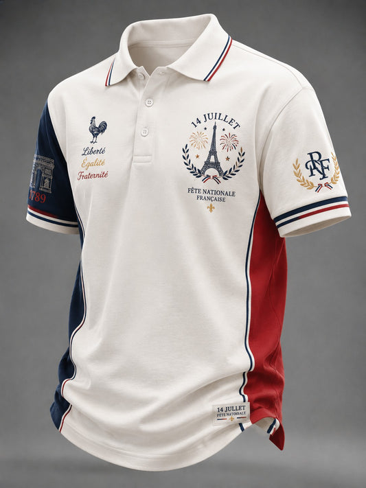 Chemise pour homme France Le 14 Juillet imprimée
