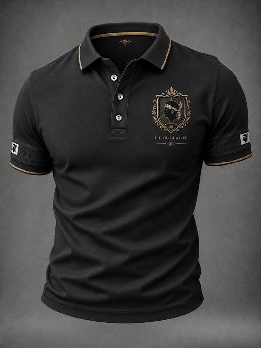 Chemise pour homme à imprimé du drapeau de la Corse