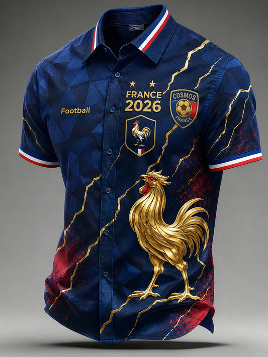 Chemise à manches courtes France Football Homme