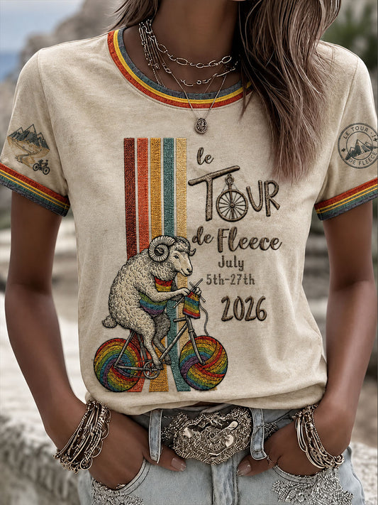 T-shirt à manches courtes Tour De Fleece Femme