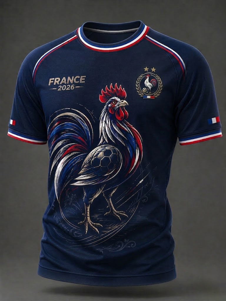 T-shirt homme imprimé France Football