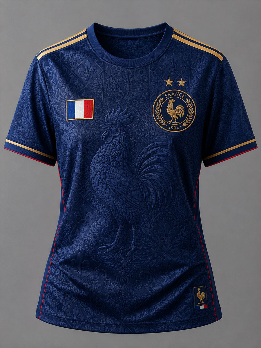 T-shirt à manches courtes France Football pour femme