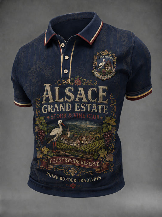 Chemise pour homme imprimée France Alsace