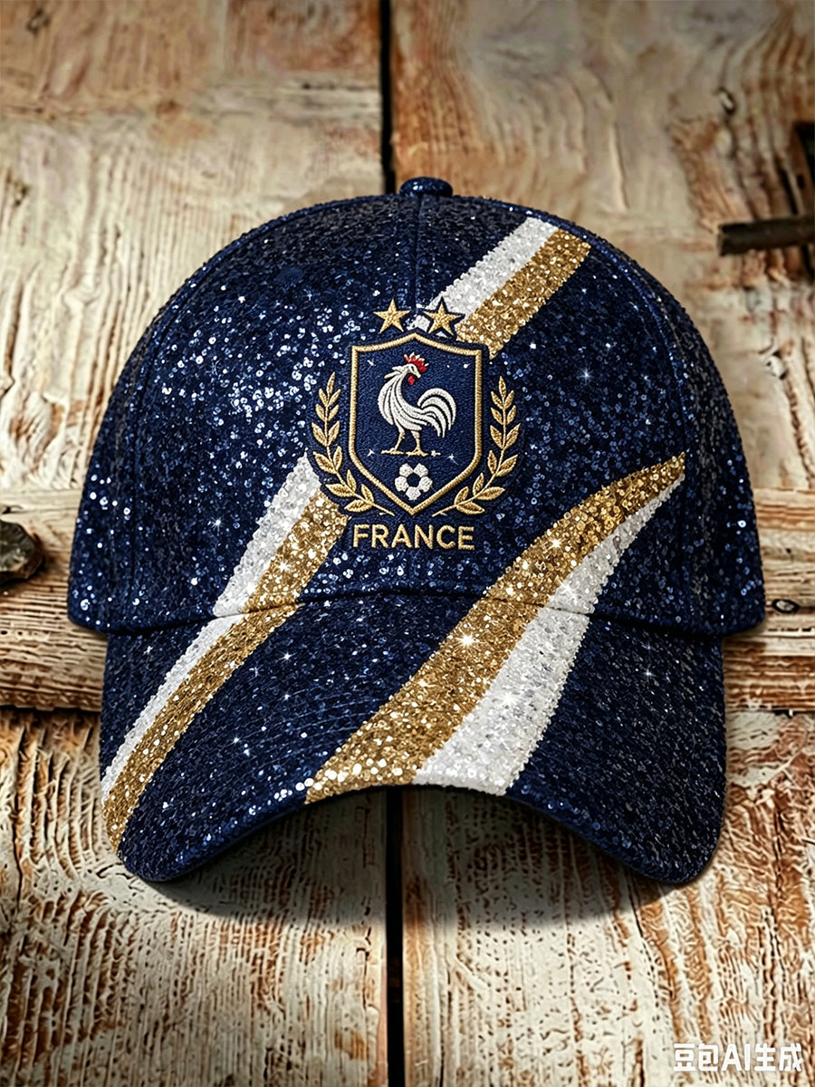 Casquette de football français unisexe