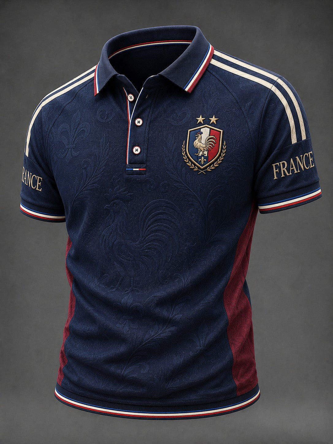 Chemise pour hommes imprimée France Football