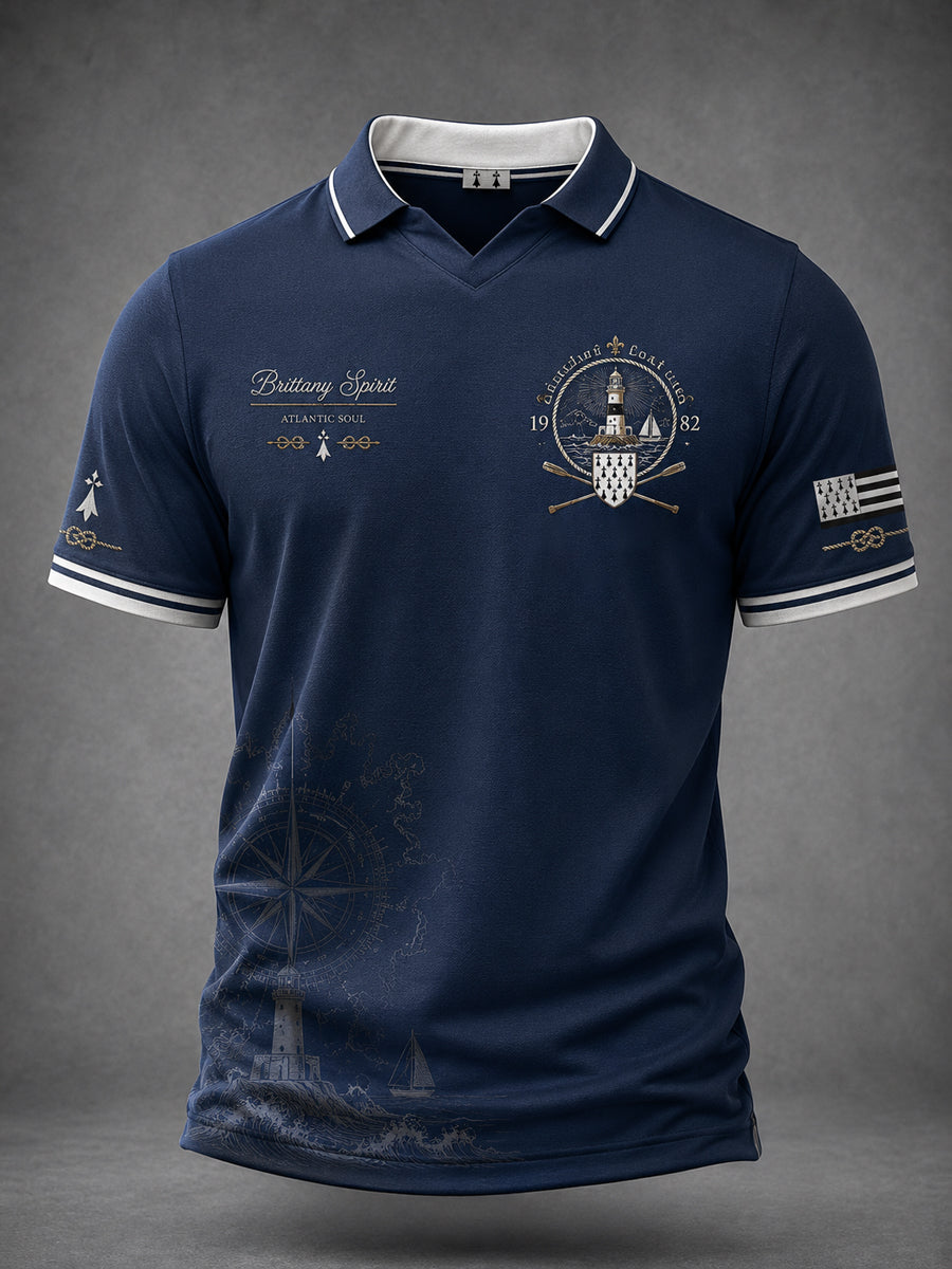 T-shirt pour hommes imprimé celtique de Bretagne, France