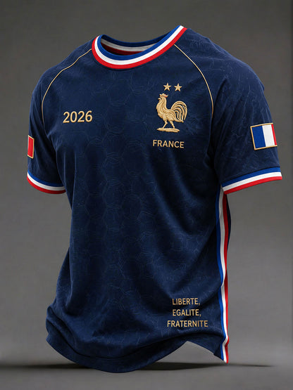 T-shirts de football français pour hommes