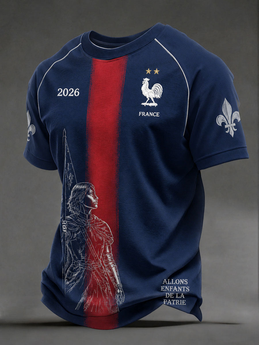 T-shirts de football français pour hommes