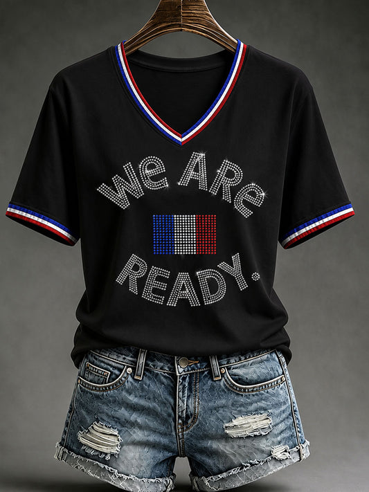 T-shirt à manches courtes We Are Ready Femme