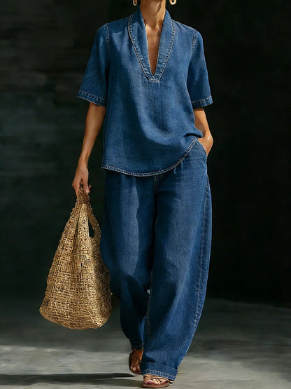 Ensembles de denim vintage pour femmes