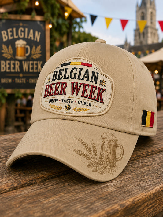 Chapeau à imprimé graphique pour la Semaine de la bière masculine