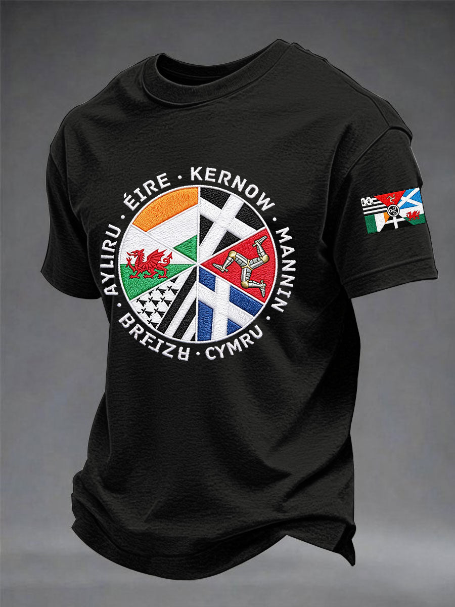 T-shirt à manches courtes Les Nations celtiques pour hommes