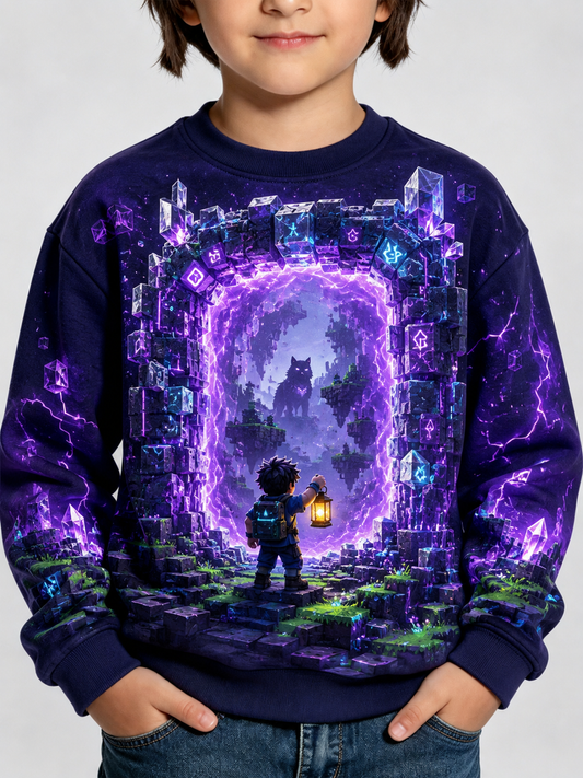 T-shirt Minecraft à manches courtes imprimé