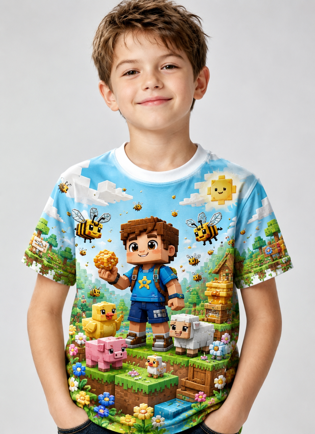 Minecraft Imprimer Short Sleev