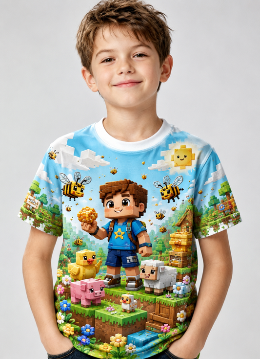 Minecraft Imprimer Short Sleev