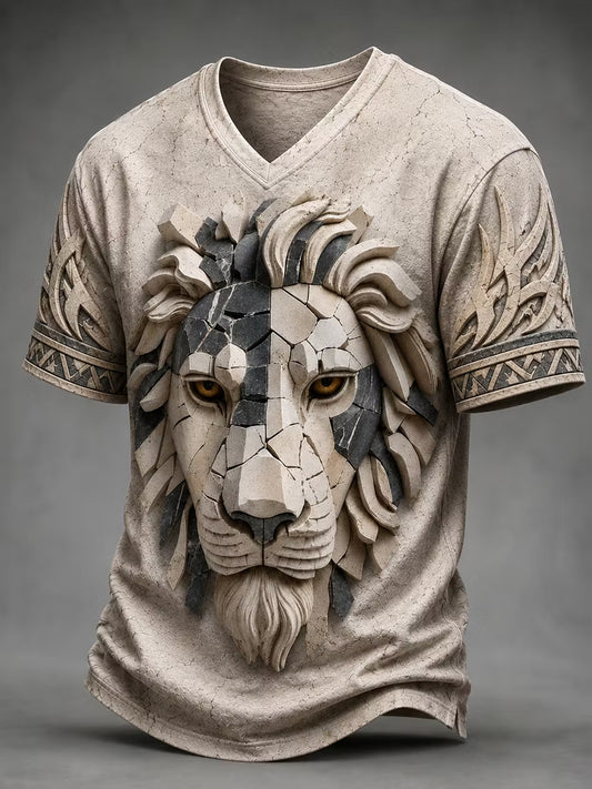 Retro Animal Print Casual T-Shirt