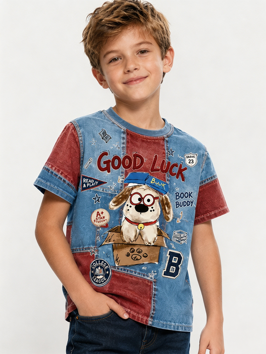 T-shirt à manches courtes animaux pour enfants