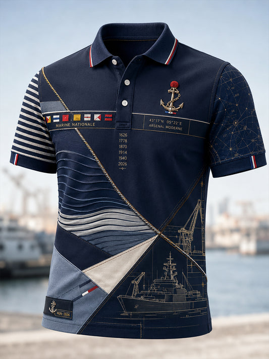T-shirt à manches courtes French Navy Homme