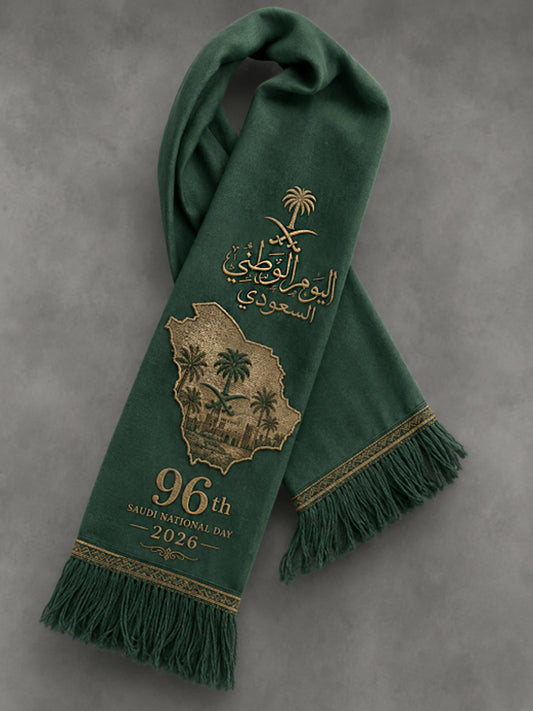 Unisex celebrating the 96th Saudi National Day scarf