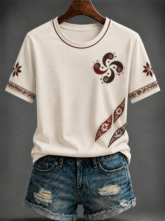 T-shirt imprimé pour femme, Pays basque