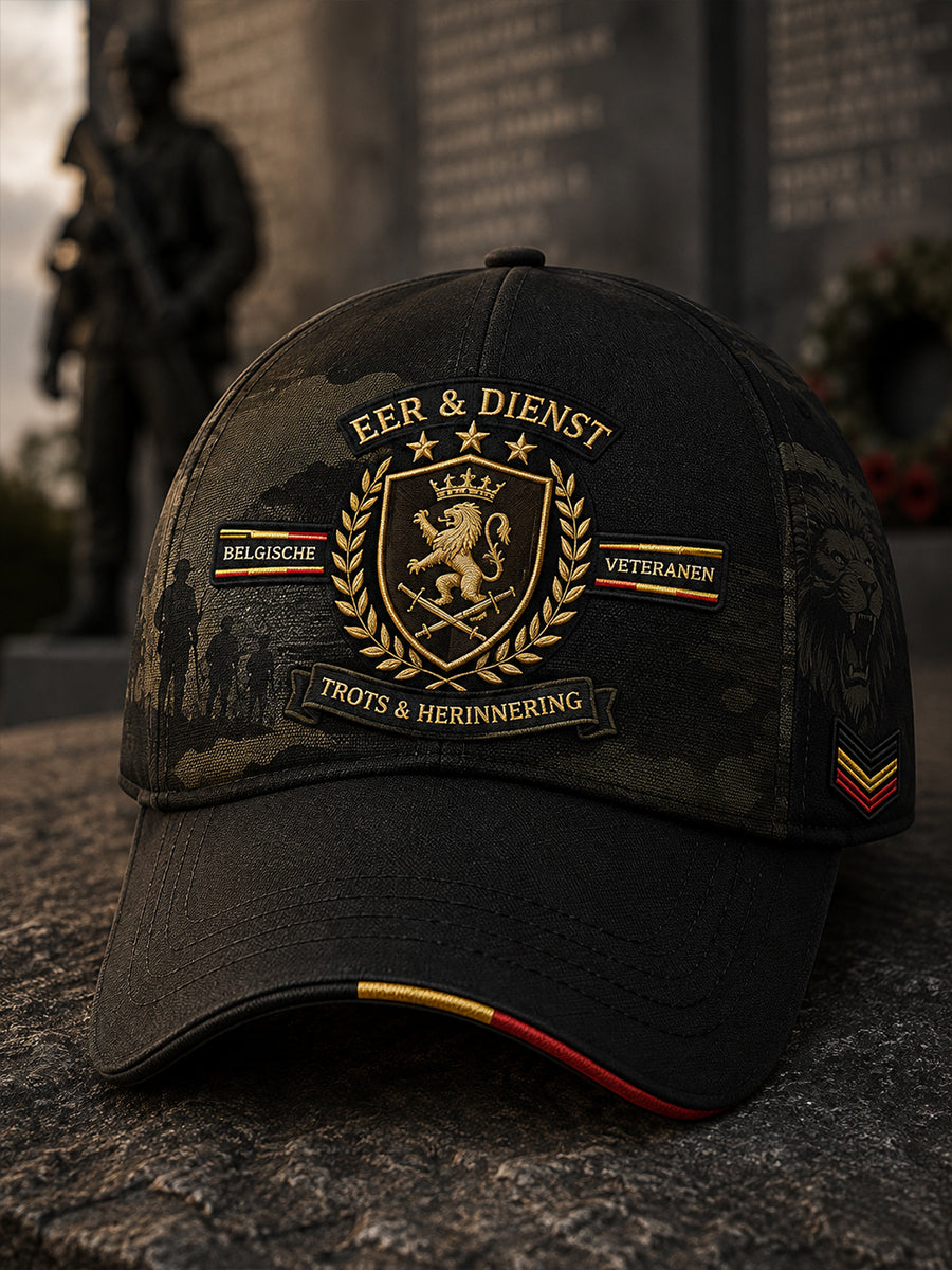 Casquette militaire commémorative style vintage pour homme