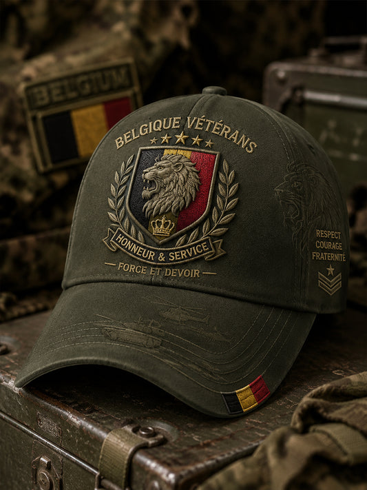 Casquette militaire commémorative style vintage pour homme