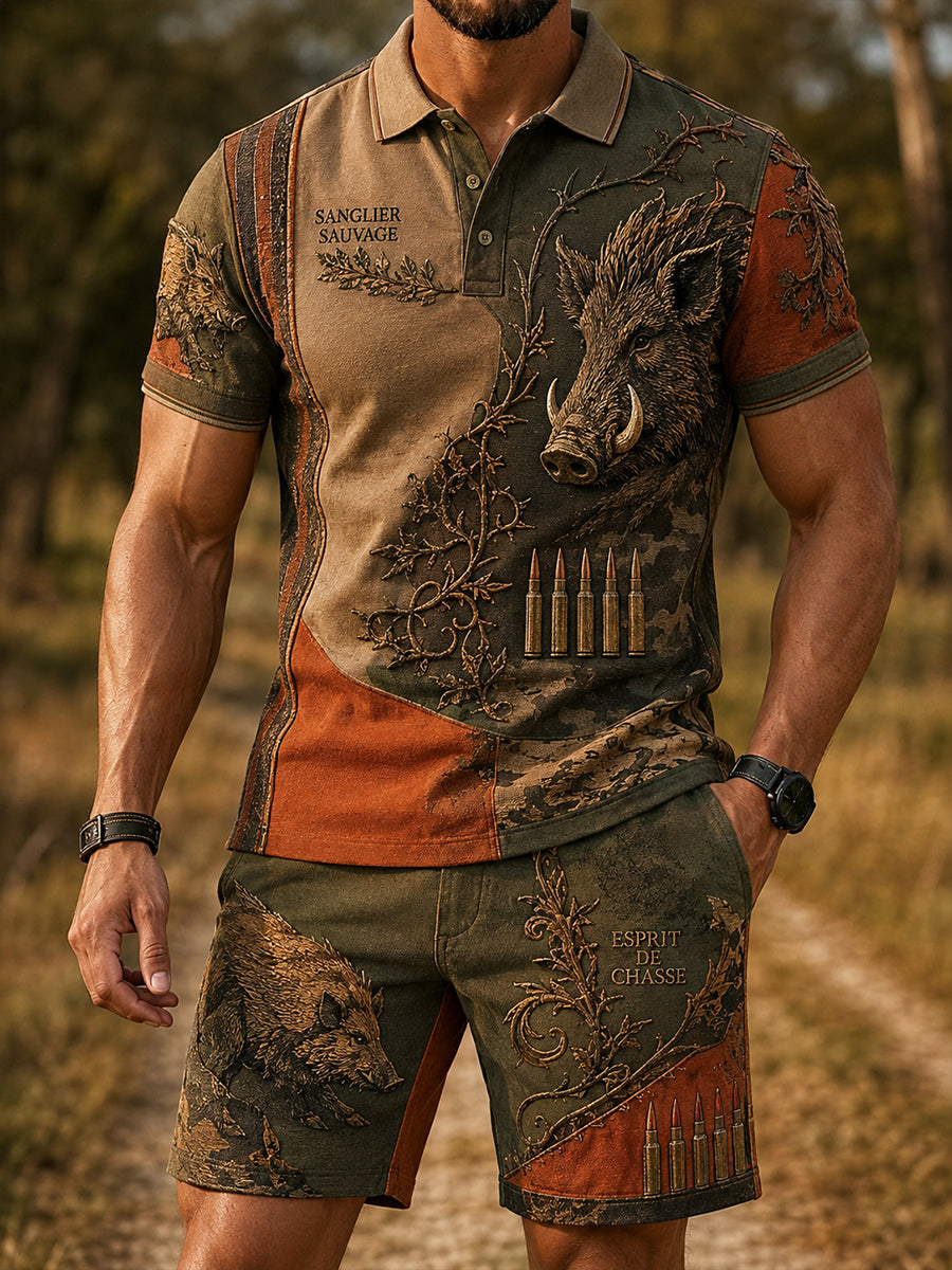 Ensembles de la saison de chasse française pour hommes