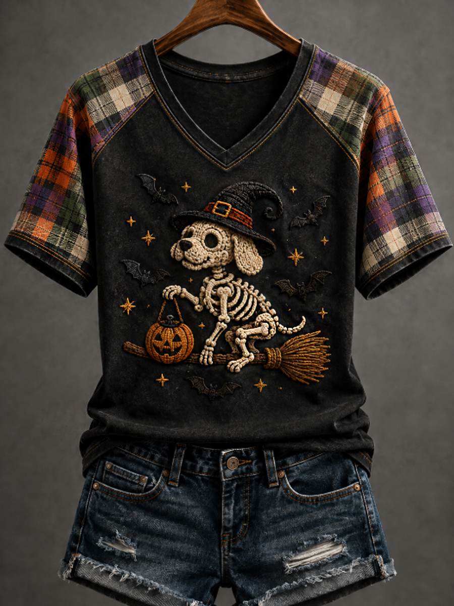T-shirt d’Halloween humoristique pour femmes, amoureuses des chiens